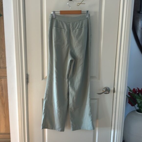 LOVERS + FRIENDS Roxanne pleated linen blend trousers small - Picture 8 of 10